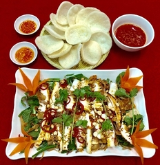 GỎI MỰC KHOAI LANG