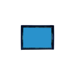 Nút nhấn Idec có đèn, hình chữ nhật 24VDC AL6H Ø 16mm, màu xanh dương