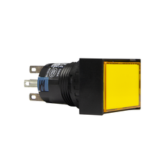 Nút nhấn Idec không đèn, hình chữ nhật AB6H Ø 16mm, màu vàng