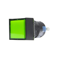 Nút nhấn Idec không đèn, loại vuông AB6Q Ø 16mm, màu xanh lá