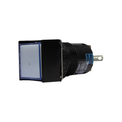 Đèn báo Idec loại vuông AL6Q Ø 16mm, 24V AC/DC, màu trắng