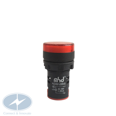 Đèn báo pha gắn tủ điện AD22-22DS  Ø22mm màu đỏ