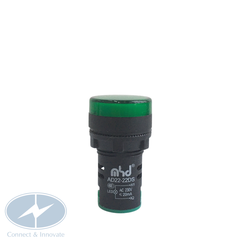 Đèn báo pha gắn tủ điện AD22-22DS  Ø22mm màu xanh lá