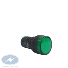 Đèn báo pha gắn tủ điện AD22-22DS  Ø22mm màu xanh lá