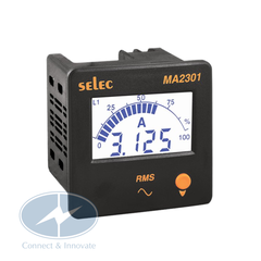 Đồng hồ đo dòng điện AC Selec MA2301 hiển thị LCD
