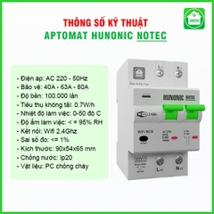 Aptomat Đo Năng Lượng Hunonic Notec