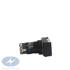 Nút nhấn Idec có đèn, hình chữ nhật, 24V DC, AL6H Ø 16mm, màu trắng