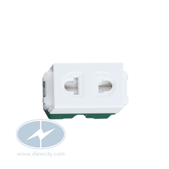 Ổ cắm đơn có màn che Panasonic WEV1081SW 250VAC - 16A