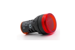 Đèn báo Omega hiển thị điện áp Ø 22mm, màu đỏ