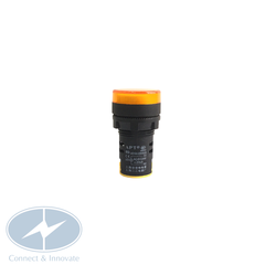 Đèn báo pha gắn tủ điện AD16-22DS Ø22mm, màu vàng