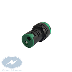 Đèn báo pha gắn tủ điện AD16-22DS Ø22mm, màu xanh lá