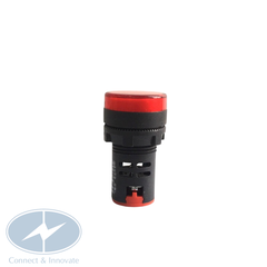 Đèn báo pha gắn tủ điện AD16-22DS Ø22mm, màu đỏ