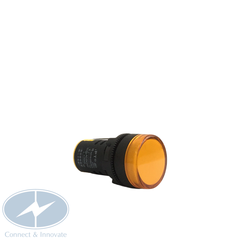 Đèn báo pha gắn tủ điện AD16-22DS Ø22mm, màu vàng