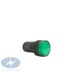 Đèn báo pha gắn tủ điện AD16-22DS Ø22mm, màu xanh lá