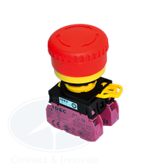Nút dừng khẩn Idec YW1B-V4E02R Ø22mm 2NC