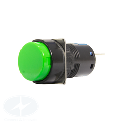 Nút nhấn Idec không đèn, loại tròn AB6M Ø 16mm, màu xanh lá