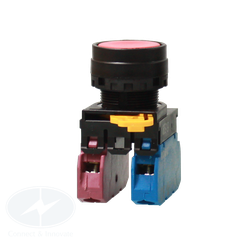 Nút nhấn Idec không đèn YW1B-A1E10R Ø22mm màu đỏ 1NO