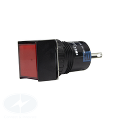 Đèn báo Idec loại vuông AL6Q Ø 16mm, 24V AC/DC, màu đỏ