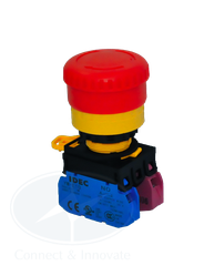 Nút dừng khẩn Idec YW1B-V4E11R Ø22mm 1NO + 1NC