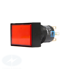 Đèn báo Idec hình chữ nhật AL6H Ø 16mm, 24V AC/DC, màu đỏ