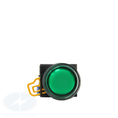 Nút nhấn Idec có đèn loại phẳng YW1L Ø 22mm màu xanh lá