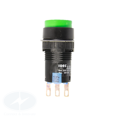 Nút nhấn Idec không đèn, loại tròn AB6M Ø 16mm, màu xanh lá