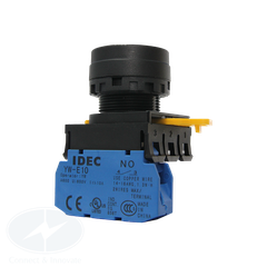 Nút nhấn Idec không đèn YW1B-M1E01G Ø22mm màu xanh lá 1NC