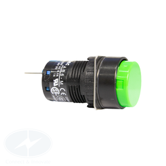 Nút nhấn Idec không đèn, loại tròn AB6M Ø 16mm, màu xanh lá