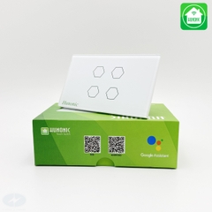 Công Tắc Wifi Hunonic HN04ST 4 nút màu trắng