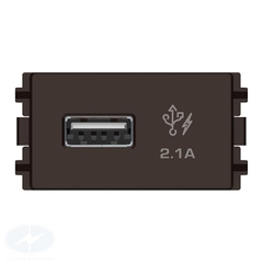 Ổ sạc USB đơn Schneider Zencelo A 2.1A, size S 8431USB