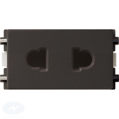 Ổ cắm đơn 2 chấu Schneider Zencelo A 10A, size S 84426SUS