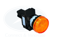 Đèn báo Idec loại phẳng YW1P-1EQM3A Ø 22mm 220V AC/DC màu hổ phách