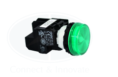 Đèn báo Idec loại phẳng YW1P-1EQHG Ø 22mm 110V AC/DC màu xanh lá