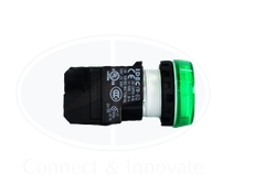 Đèn báo Idec loại phẳng YW1P-1EQ4G Ø 22mm 24V AC/DC màu xanh lá