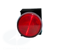 Đèn báo Idec loại phẳng 220V AC/DC YW1P-1EQM3R Ø 22mm, màu đỏ