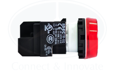 Đèn báo Idec loại phẳng 110V AC/DC YW1P-1EQHR Ø 22mm, màu đỏ