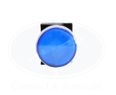 Đèn báo Idec loại phẳng YW1P-1EQM3S Ø 22mm 220V AC/DC màu xanh dương