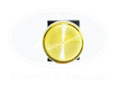 Đèn báo Idec loại phẳng YW1P Ø 22mm, màu vàng