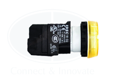 Đèn báo Idec loại phẳng YW1P-1EQHY Ø 22mm 110V AC/DC màu vàng