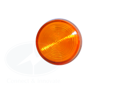 Đèn báo Idec loại phẳng YW1P-1UQM3A Ø 22mm 220V AC/DC màu hổ phách