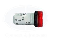 Đèn báo Idec loại phẳng, unibody YW1P Ø 22mm, màu đỏ