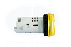 Đèn báo Idec loại phẳng, unibody YW1P Ø 22mm, màu vàng