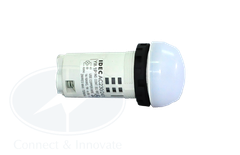 Đèn báo Idec loại vòm YW1P-2UQM3PW Ø 22mm, 220VAC/DC màu trắng sáng