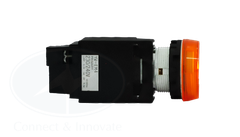 Đèn báo Idec loại phẳng, có biến thế YW1P Ø 22mm, màu hổ phách