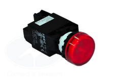 Đèn báo Idec loại phẳng, có biến thế YW1P Ø 22mm, màu đỏ
