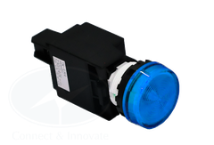 Đèn báo Idec loại phẳng, có biến thế YW1P Ø 22mm, màu xanh dương