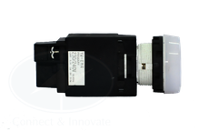 Đèn báo Idec loại phẳng, có biến thế YW1P Ø 22mm, màu trắng