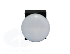 Đèn báo Idec loại phẳng, có biến thế YW1P Ø 22mm, màu trắng