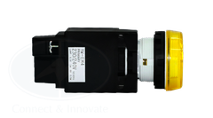 Đèn báo Idec loại phẳng, có biến thế YW1P Ø 22mm, màu vàng