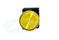 Đèn báo Idec loại phẳng, có biến thế YW1P Ø 22mm, màu vàng